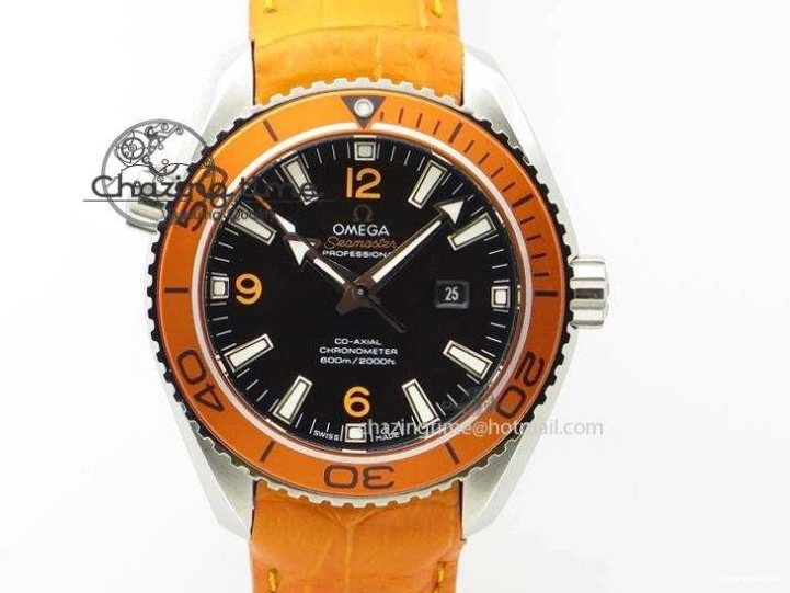 0501 Planet Ocean Master Chronometer 600M 45.5mm SS SCF 1:1 Best Edition Blue Bezel Blue Dial on SS Bracelet A9900 Super Clone Lightweight 7676